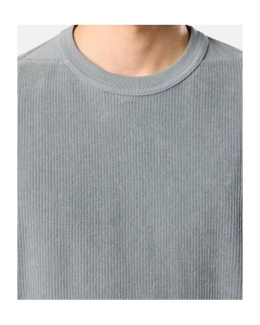 Stone Island Gray Comfort-Fit Crewneck Sweatshirt With Shoulder Inserts for men
