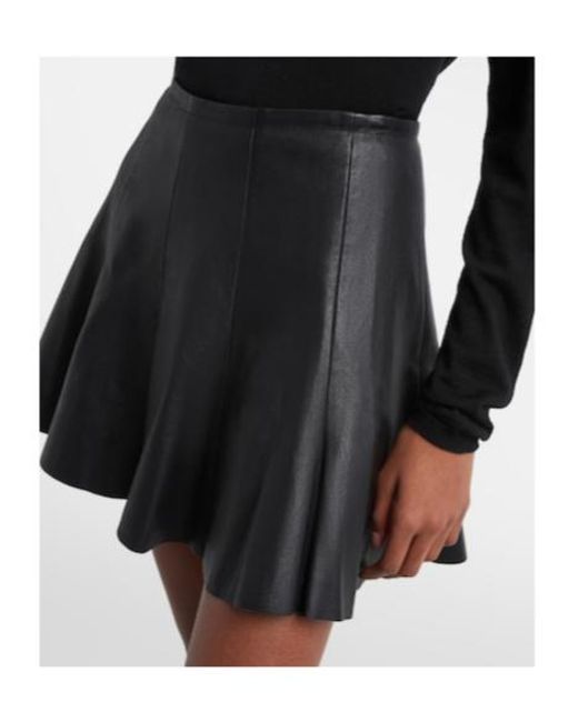 Stouls Black Mila Leather Miniskirt