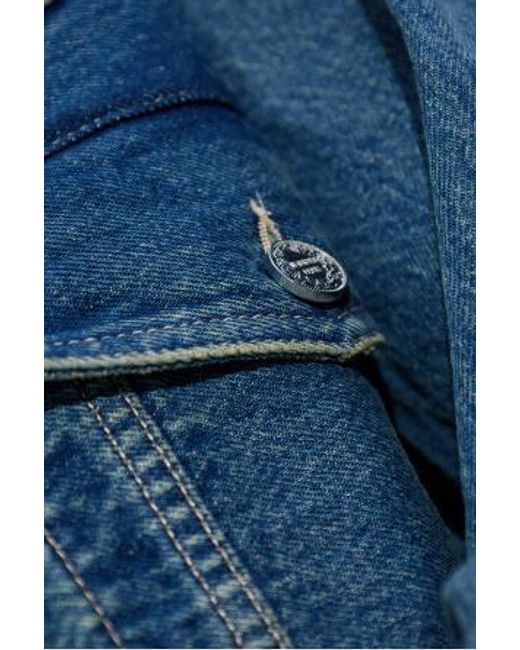 Vetements Blue Button-Fastening Flap-Pocket Denim Jacket