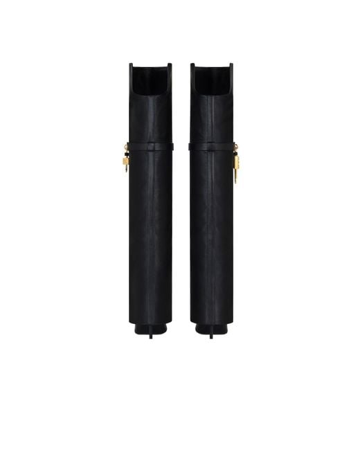 Givenchy Blue Shark Lock Stiletto Over-The-Knee Boots