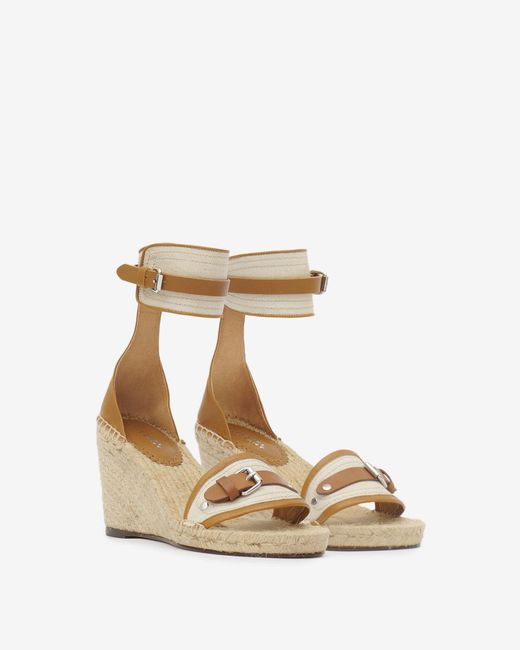 Isabel Marant Metallic Oliha Wedge Heeled Sandals