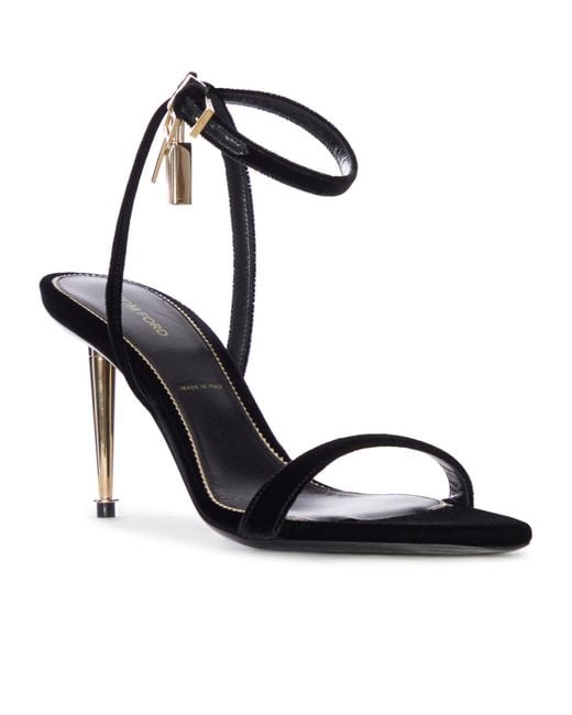 Tom Ford White Round-Toe High-Heeled Sandals