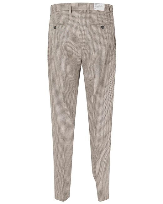 Eleventy Gray Casual Pants With Belt Loops for men