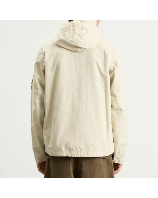 C P Company Natural Lens High Neck Hooded Jacket for men