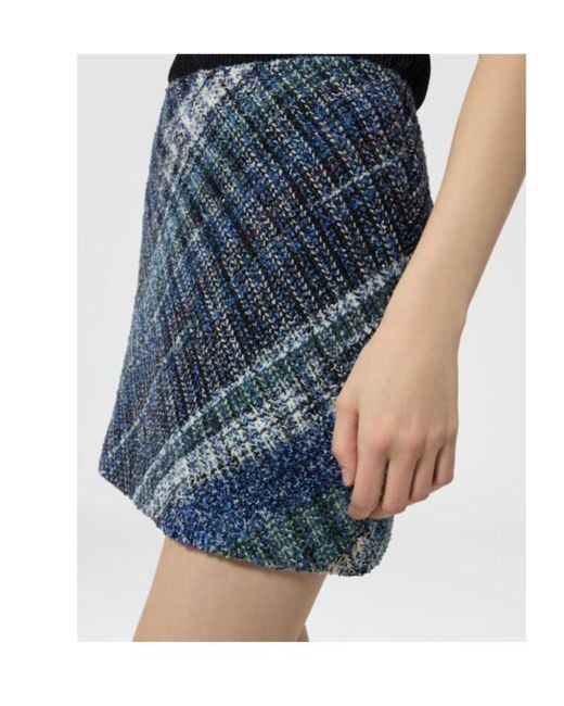 Missoni Blue Caperdoni Tweed Mini Skirt