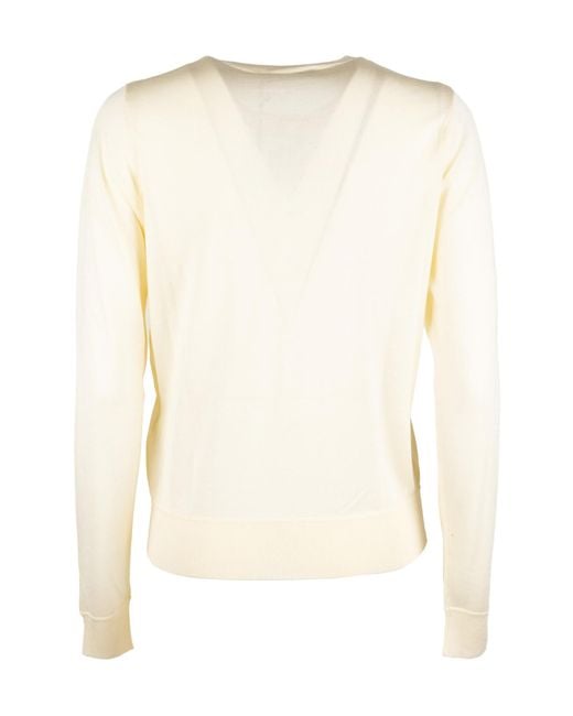 Seventy Natural Ribbed-Trim Sweatshirt