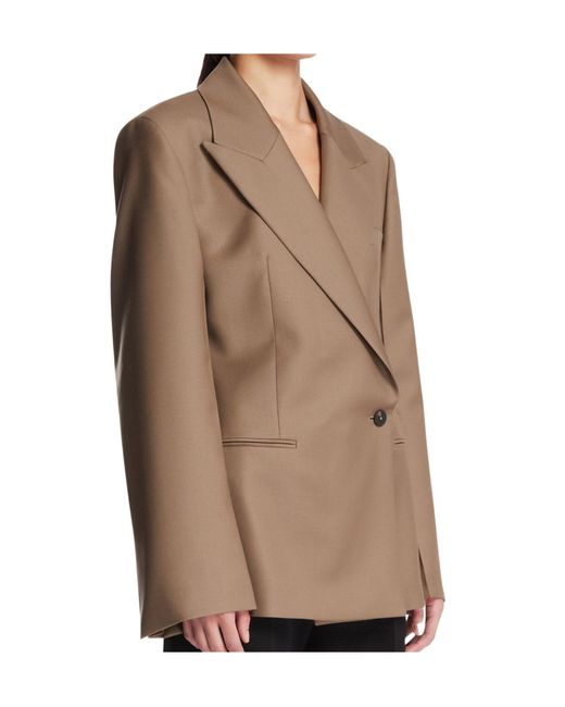 Rohe Brown Hourglass Double-Breasted Blazer
