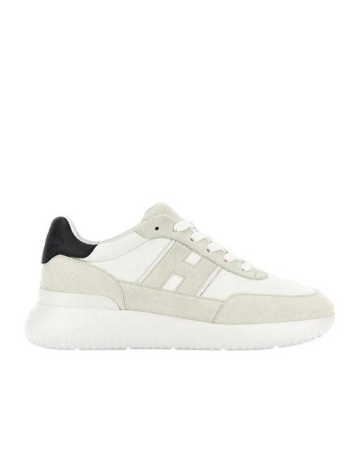 Hogan White Interactive Low Top Sneakers for men