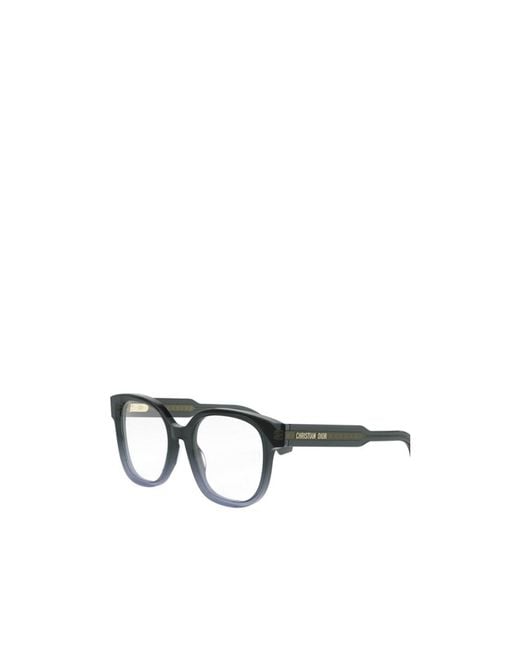 Dior Metallic Eyewear Square Frame Glasses
