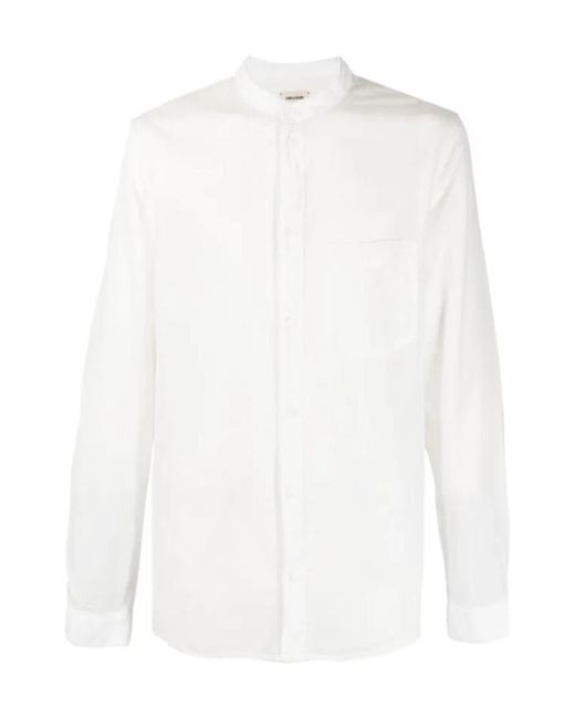 Zadig & Voltaire White Thibaut Cotton Shirt for men