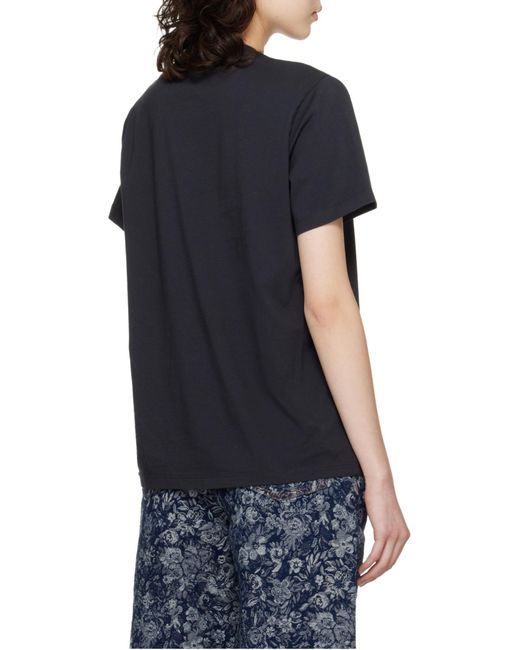 Ganni Black "Bear Comic Teddy" T-Shirt