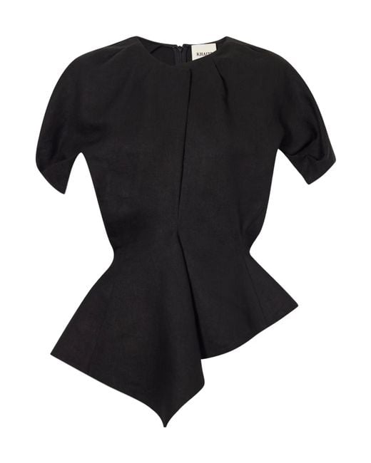 Khaite Black Rumi Shirt