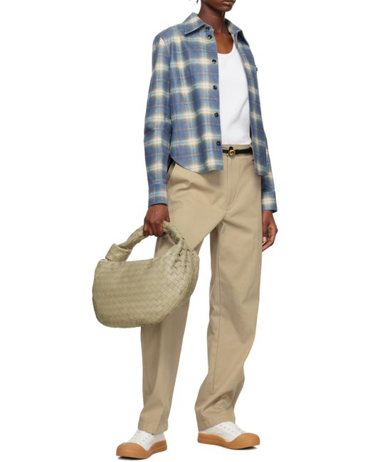 Bottega Veneta White Round-Headed Casual Shoes