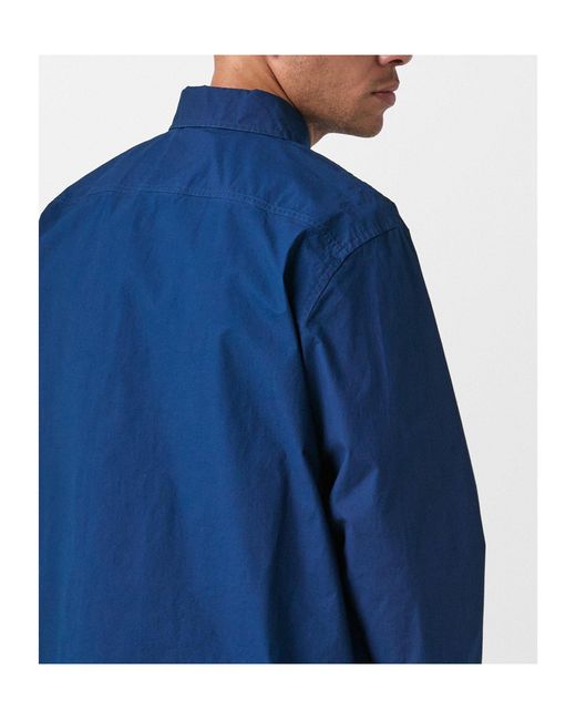 Boss Blue Shirt-Style Casual Jacket for men