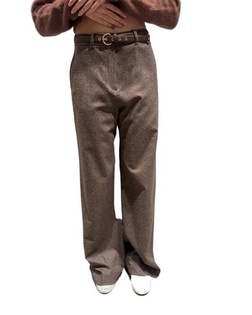 Max Mara Multicolor Belt Loop Casual Pants
