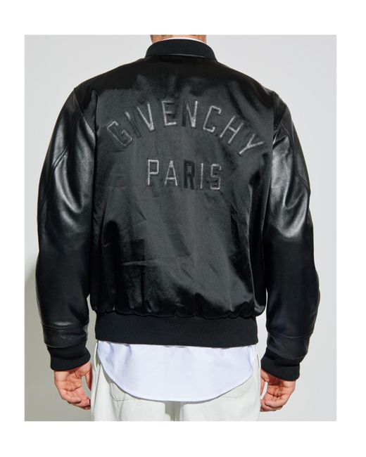 Givenchy Black Zip-Up Bomber Jacket for men