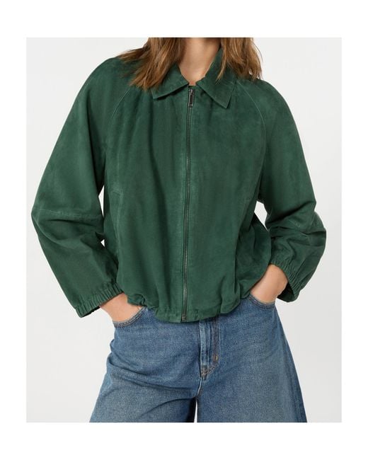Weekend by Maxmara Green Suede Jacket