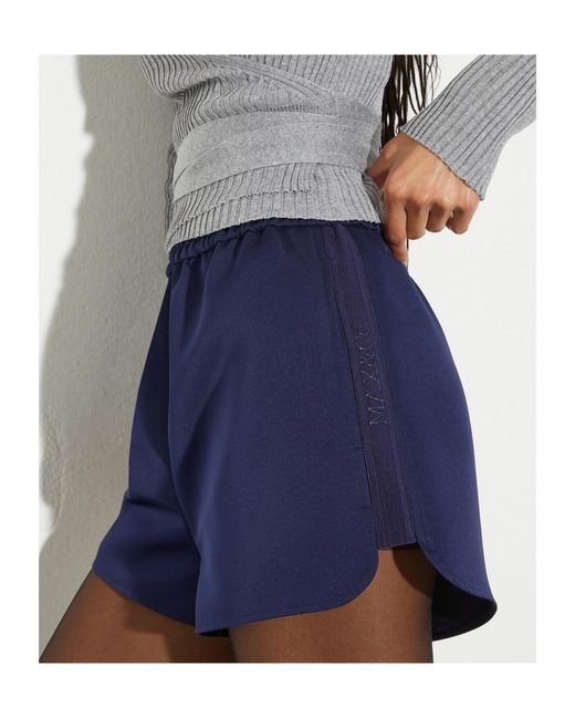 MAX&Co. Blue Duchesse Satin Shorts