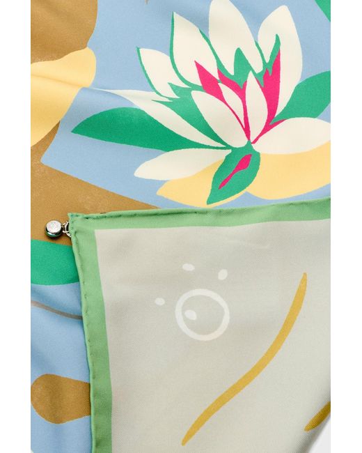 Loewe White Double-Sided Silk Scarf