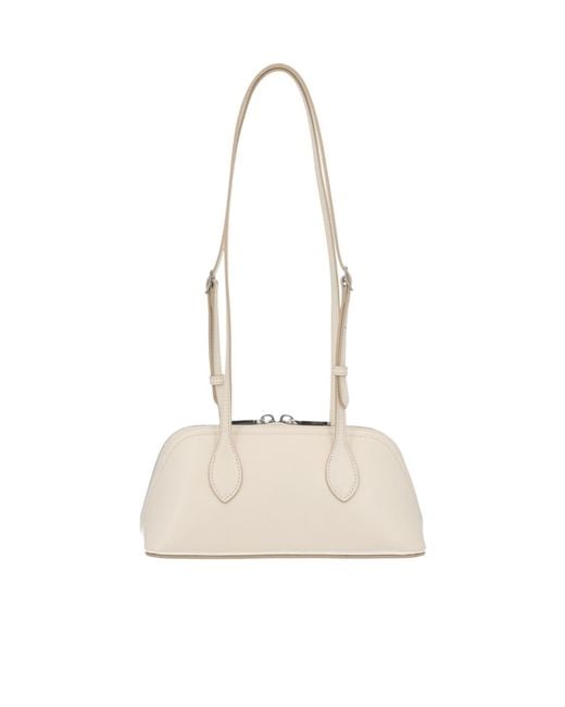 Bally White Mini Praline Logo Detail Shoulder Bag