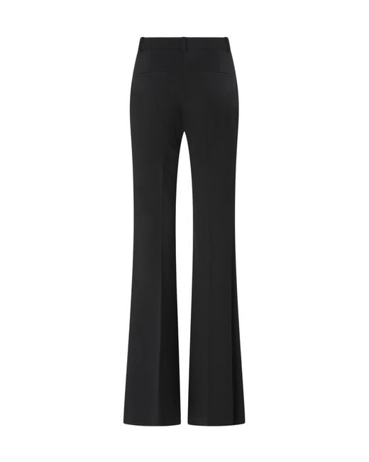 Pinko Black Flared-Leg Mid-Rise Trousers