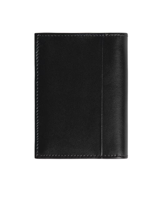 Montblanc Black Folded Leather Wallet for men