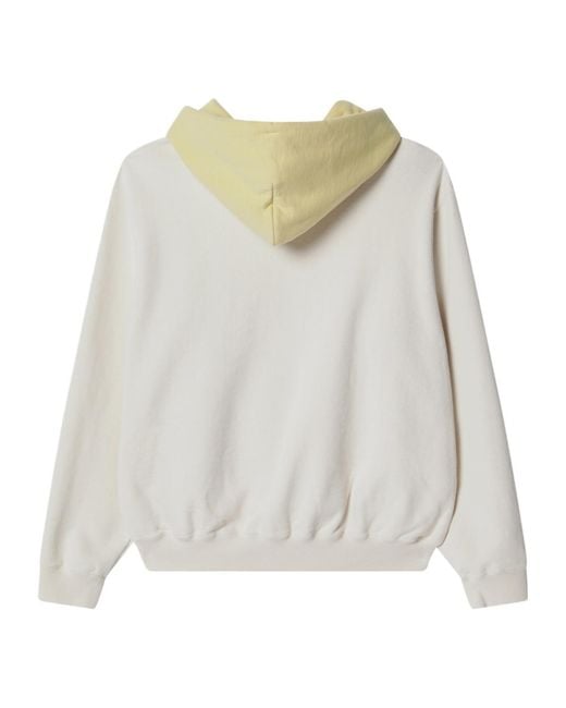 Auralee Gray Drawstring Hooded Sweatshirt for men