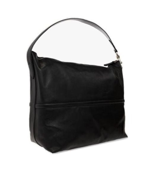 Dries Van Noten Black Zip-Up Shoulder Bag for men