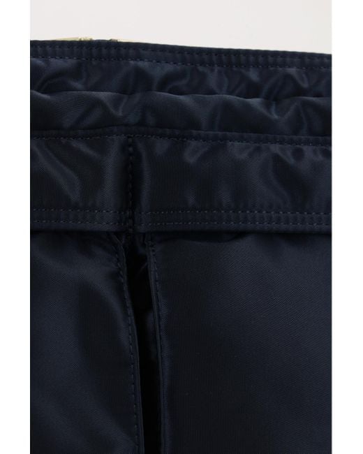 Porter-Yoshida and Co Blue Zipper Shoulder Bag for men