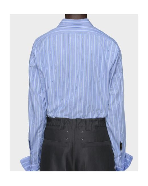 Maison Margiela Blue Cotton Shirt