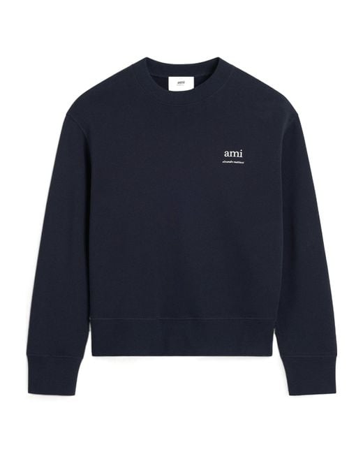 AMI Blue Ami Ami Alexandre Mattiussi Sweatshirt for men