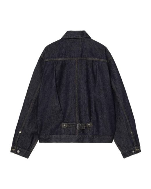 Carhartt Blue Belmar Boxy Denim Jacket for men