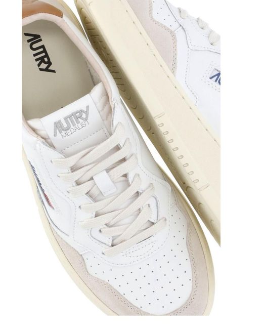 Autry Natural Medalist Lace-Up Sneakers for men