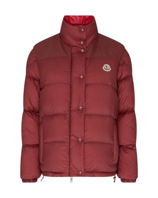 Moncler Red Long-Sleeved Double-Sided Cotton Suit