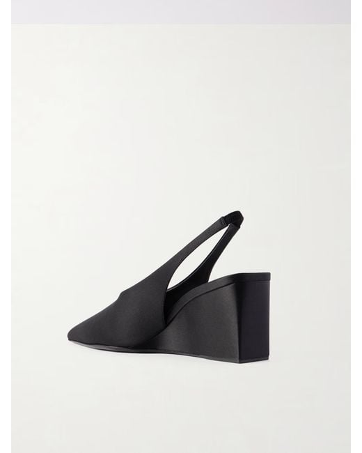 Alaïa Blue Cube 75 Wedge Sandals