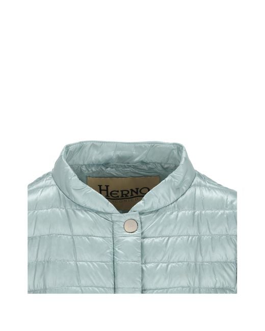 Herno Blue Elena Quilted Down Coat