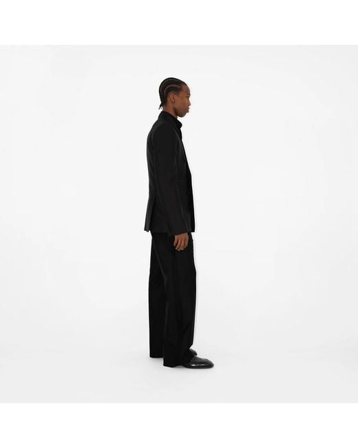 Burberry Black Double Breasted Peak Lapels Blazer for men