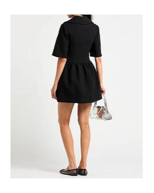 Ganni Black Mini Dress