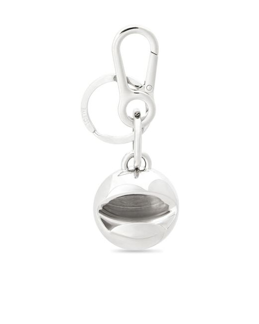 Loewe White Pebble Keychain Bottle Opener for men