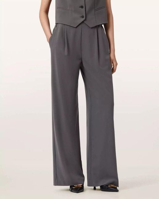 AllSaints Gray Aleida Casual Pants