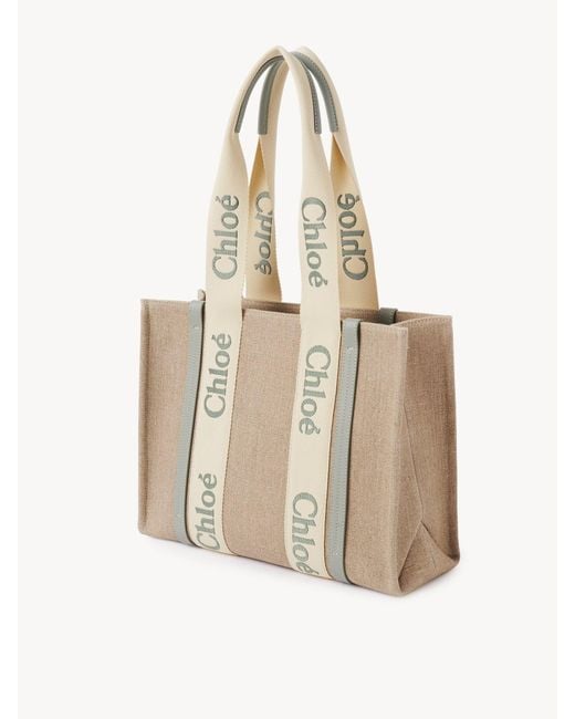 Chloé Natural Woody Tote Bag
