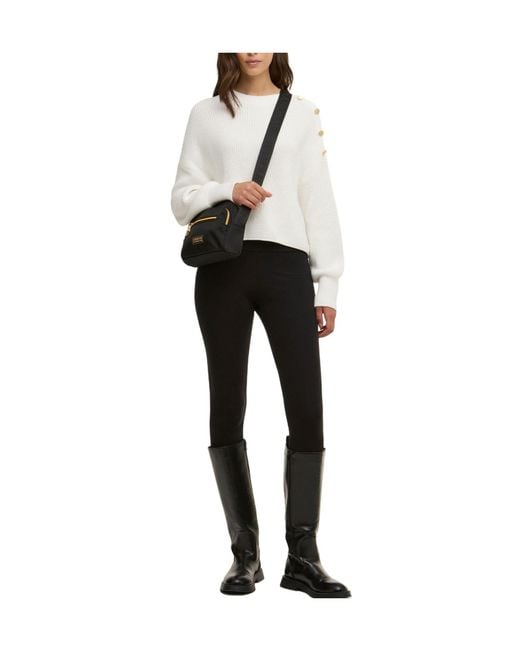 Barbour White Crew-Neck Jumper