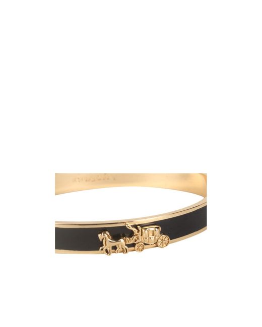 COACH White Hinged Bracelet