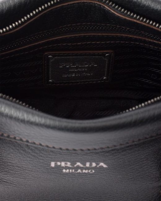 Prada Black Large Leather Tote Bag