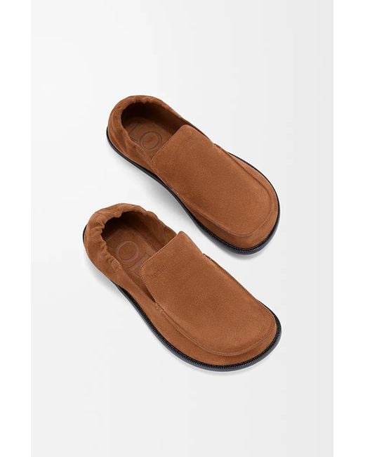 Loewe Brown Flex Deconstructed Moccasins for men