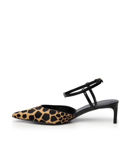 Céline Black Pointed High-Heeled Sandals