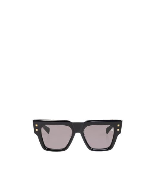 Balmain Black Eyewear Square Frame Sunglasses