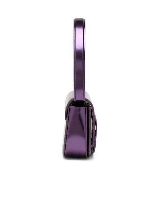 DIESEL Purple 1Dr-Iconic Mirrored Shoulder Bag