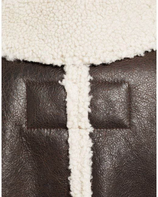 Maison Margiela Black Reversible Aviator Shearling Jacket