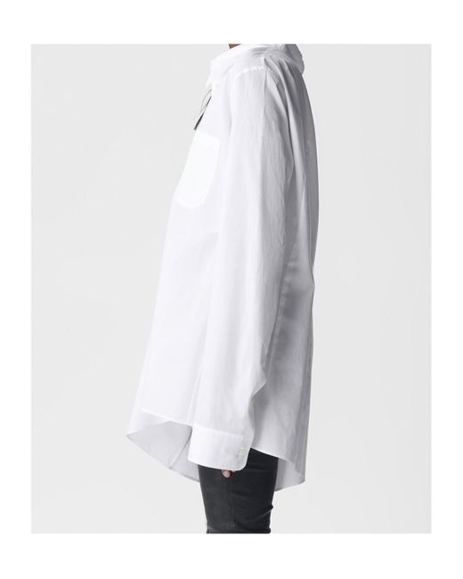 Ann Demeulemeester White Shoulder Shirt
